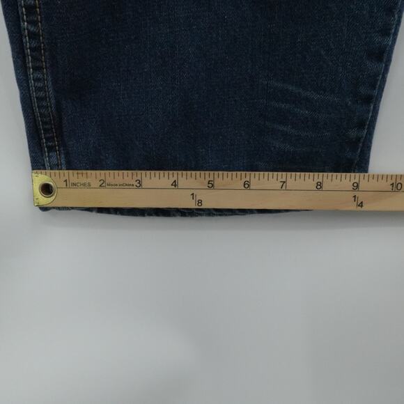 Wrangler Jeans Men 40x432 Blue Denim Straight Western Ranch Cowboy Casual Work - Picture 6 of 13